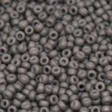 Miyuki rocailles Perlen 11/0 - Matted opaque grey 11-2317